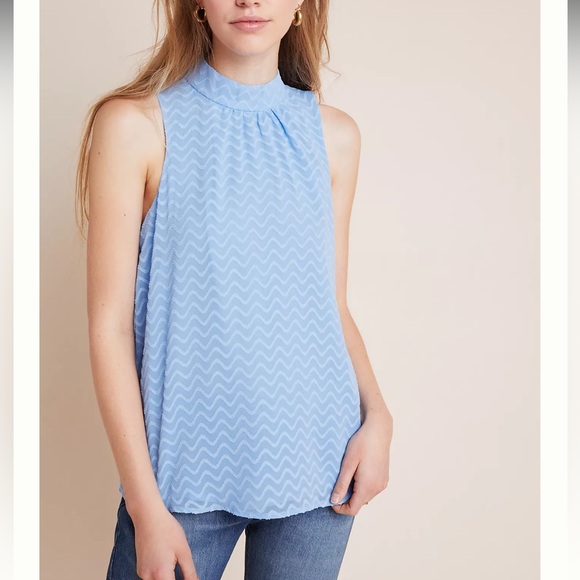 (NWT) Maeve By Anthropologie Charlie Halter Blouse Women’s Size Large - Picture 4 of 4